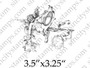 Cherub Border Background Art Rubber Stamp SC81-1