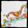 Sending Smiles Whimsical Mail Art Rubber Stamp Sheet by Rick St Dennis MFA SCRSD-01