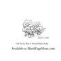 Whimsical Owl Pair sitting on a branch Line Art Rubber stamp Rick St Dennis MFA RSD05-02
