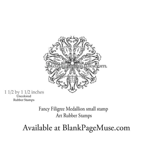 Filigree Snowflake Rubber Stamp