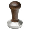 MOTTA Coffee Tamper 57mm Flat - Brown Wood and Stainless Steel - 8170/M