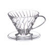 HARIO V60 Drip Filter Coffee Maker - SIZE 01 - 1~2 CUP - CLEAR PLASTIC - VD-01T