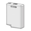 Water tank / container 2.5L - with magnetic level sensor - 175mm x 55mm x 250mm - White Plastic - LELIT 1000030