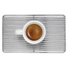 Wire drip tray grill. 
Keeps the base of the cup free of coffee residue.
Easy to clean.