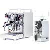 ECM MECHANIKA V SLIM e61 2.2L Espresso Coffee Machine - EUREKA ORO MIGNON XL Coffee Grinder - CHROME - Package - With Accessories