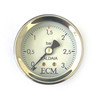 Boiler Pressure Gauge / Manometer 3 BAR - White Face - OD 50mm - Hole 44.5mm - 1/8" BSPF Connection - ECM P2503