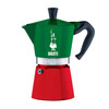 BIALETTI MOKA EXPRESS ITALIA - TRI COLOUR - 6 CUP - Stovetop Espresso Coffee Maker Moka Pot