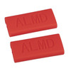 CREMA PRO Milk Jug ID Clips - "ALMD" - ALMOND RED