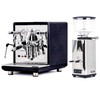 ECM SYNCHRONIKA e61 Double Boiler PID 0.75/2L Espresso Coffee Machine - V3 - BLACK ANTHRACITE - ECM S-AUTOMATIK 64mm Doser-less Coffee Grinder - STAINLESS STEEL - Package