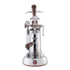 LA PAVONI ESPERTO ABILE Lever 1.6L Espresso Coffee Machine - WOOD - PAVONI CILINDRO Coffee Grinder - CHROME - Package