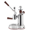 LA PAVONI ESPERTO ABILE Lever 1.6L Espresso Coffee Machine - WOOD - PAVONI CILINDRO Coffee Grinder - CHROME - Package