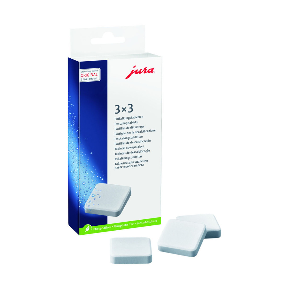 JURA Descaling Tablets 3 cycles 9 Tabs ESPRESSO MACHINE COMPANY