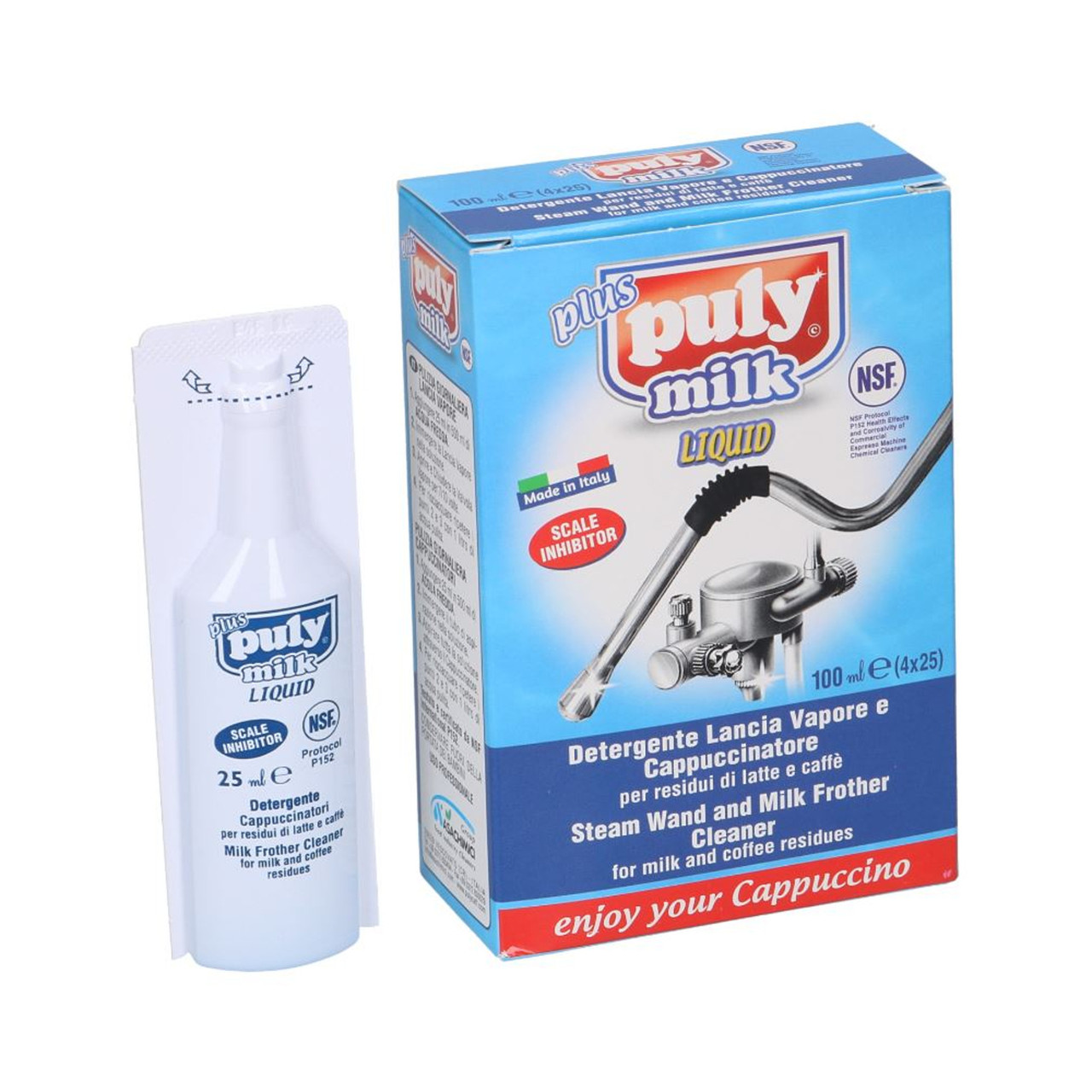 PULY MILK Coffee machine milk system/wand cleaner/detergent 4 x