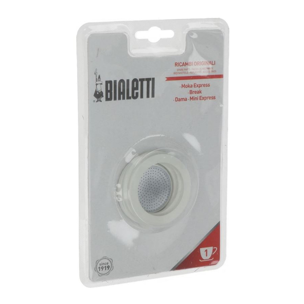 Stovetop Espresso Spare Parts 3x Seals 1x Filter BIALETTI MOKA EXPRESS 1 CUP ESPRESSO