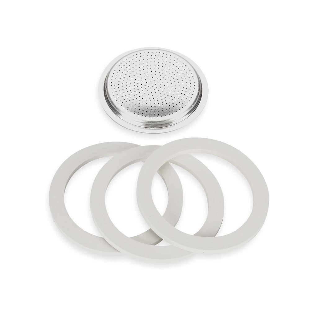 Stovetop Espresso Spare Parts 3x Seals 1x Filter BIALETTI MOKA