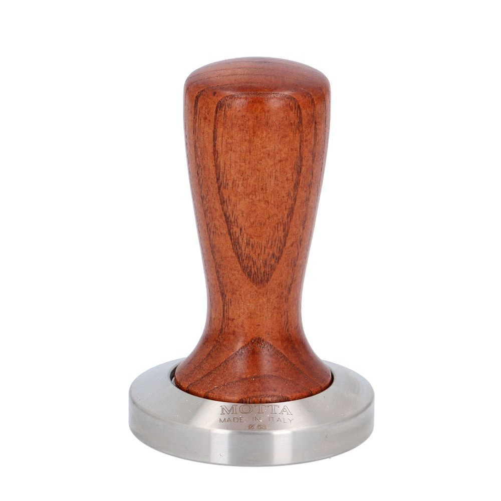 Motta 58mm Slim Coffee Tamper with Wooden Handle Flat Base ESPRESSO