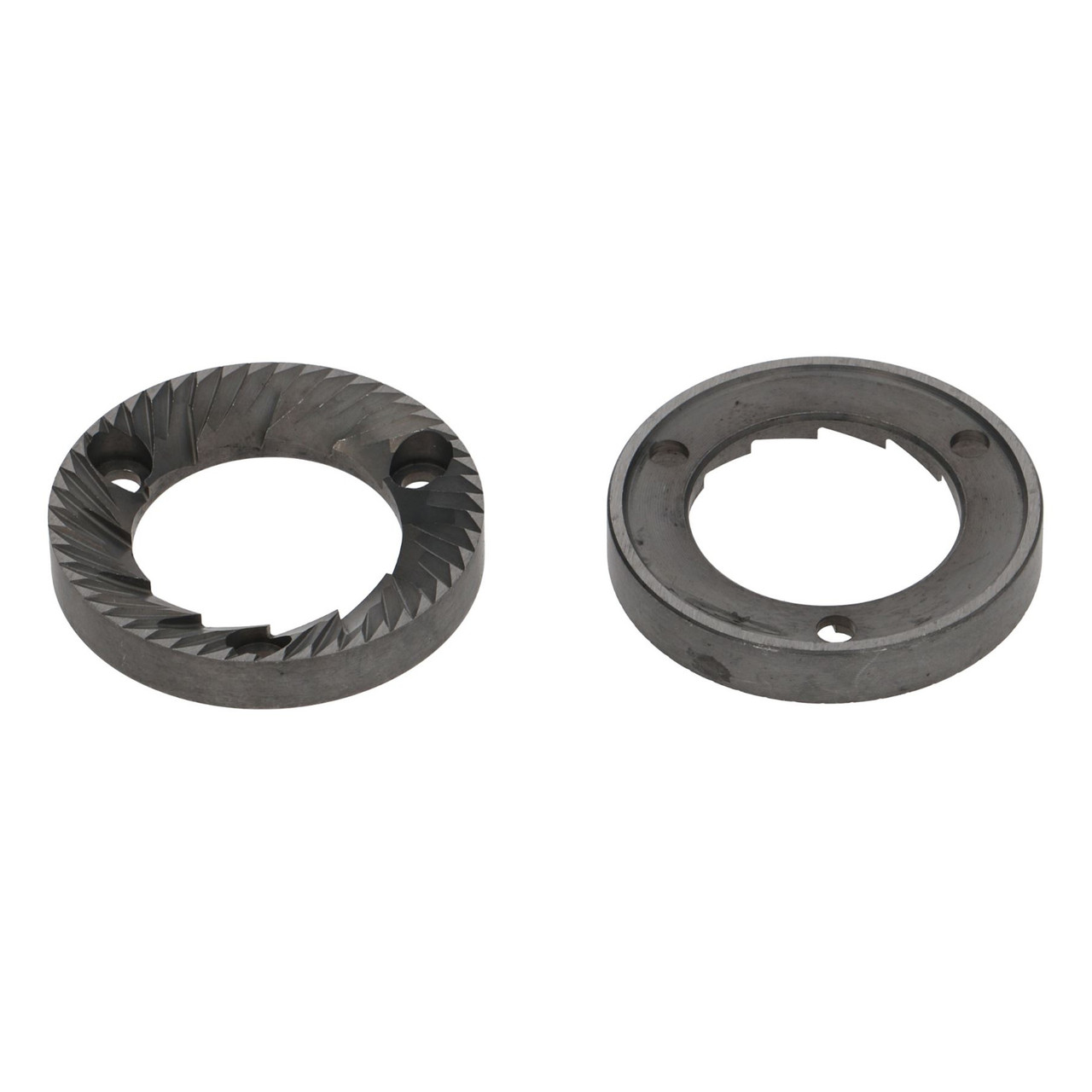 Coffee Grinder Blades / Burrs Flat 50mm 50mm x 31mm x 8mm LH SX CCW 3 hole (Pair) RANCILIO