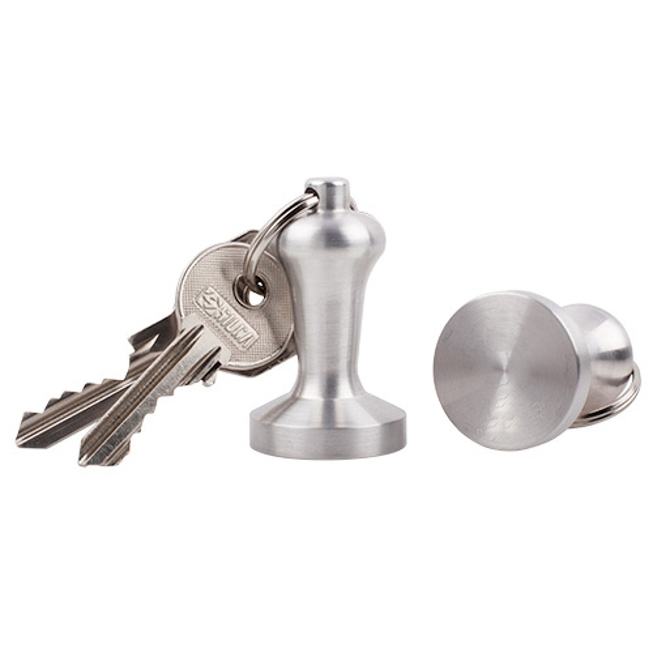 Coffee Tamper Keychain ALUMINIUM 49mm x 29mm ESPRESSO MACHINE COMPANY