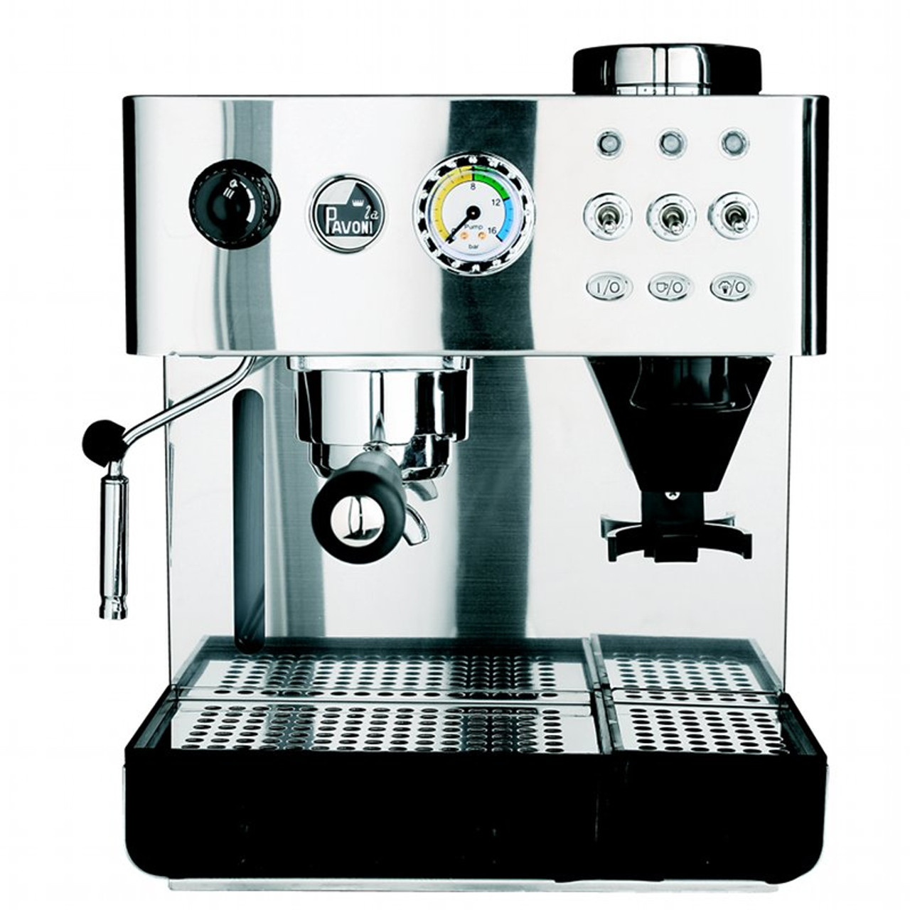 La Pavoni Domus Bar Espresso Machine with built-in Burr Grinder ...