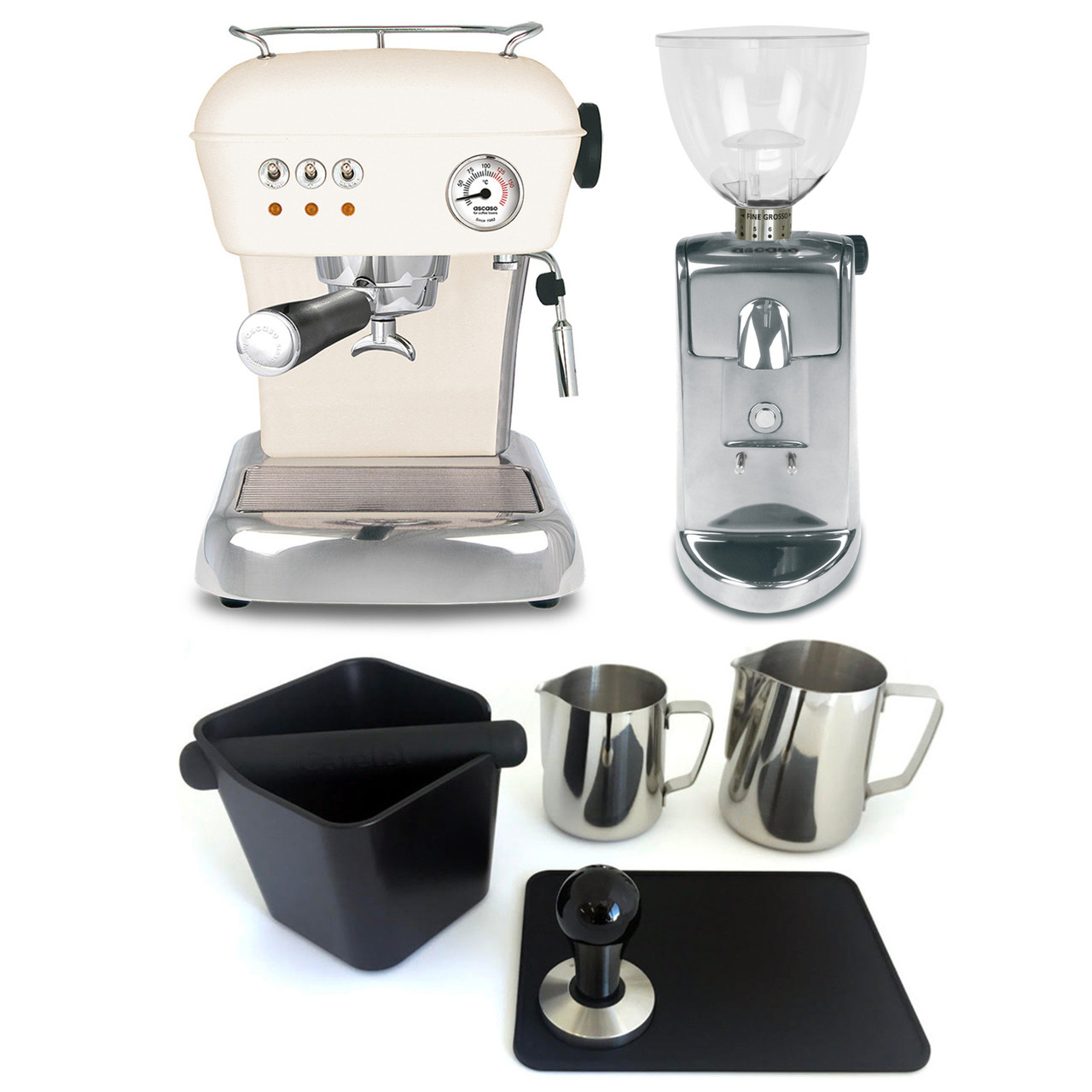 ASCASO DREAM Espresso Coffee Machine - V3 - CREAM - ASCASO I-MINI