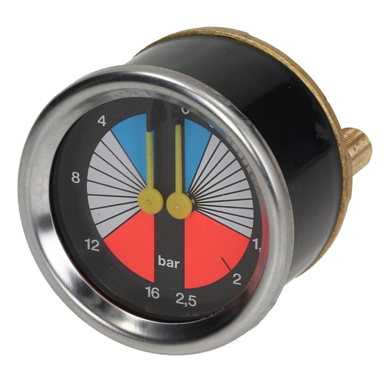Boiler and Pump Pressure Gauge / Manometer Black Face OD 65mm