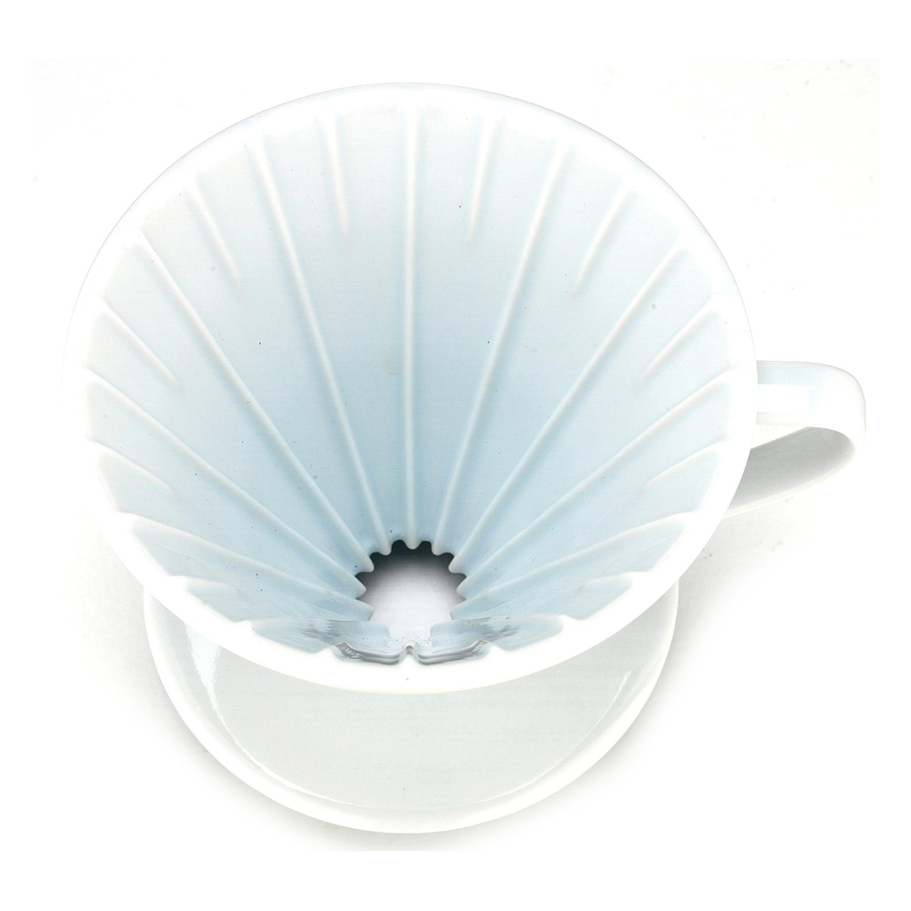 Tiamo Ceramic Coffee Filter Holder White ESPRESSO MACHINE COMPANY