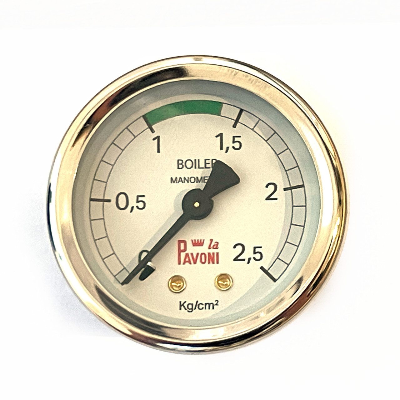 Boiler Pressure Gauge / Manometer - White Face - 2.5 BAR - 1/8