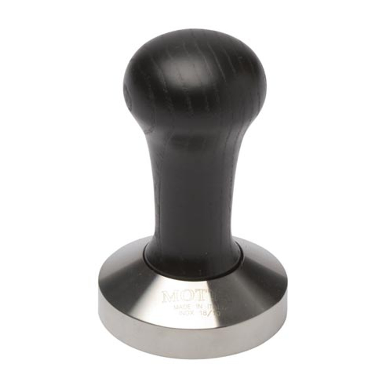 Motta 58mm Coffee Tamper with Black Handle Convex Base ESPRESSO