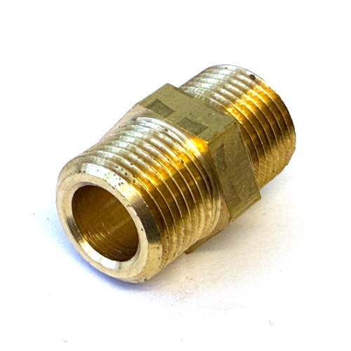 Fitting - 3/8" BSPM - 3/8" BSPM - BRASS