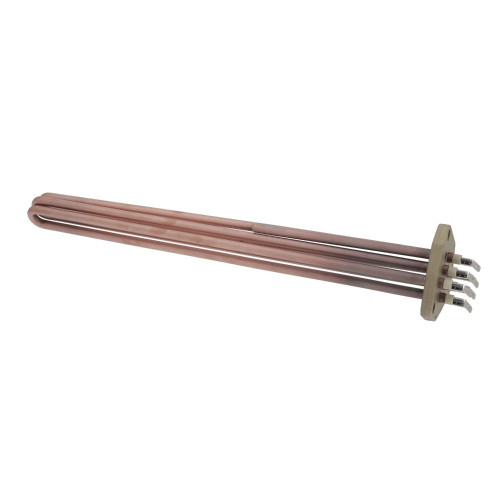 Heating Element 4500W 375mm 6pole - 3 holes - 75mm Flange - 58mm pitch