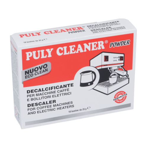 Puly Cleaner - Descaling powder for Espresso Coffee Machines - 10 x 25g Sachets
