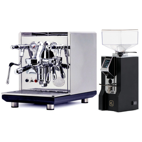 ECM SYNCHRONIKA e61 Double Boiler PID 0.75/2L Espresso Coffee Machine - V3 - STAINLESS STEEL - EUREKA MIGNON XL Coffee Grinder - BLACK - Package