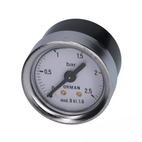 Boiler Pressure Gauge or Manometer 2.5 bar - White Face - OD 44mm - Hole 41mm 1/8" BSPM Connection