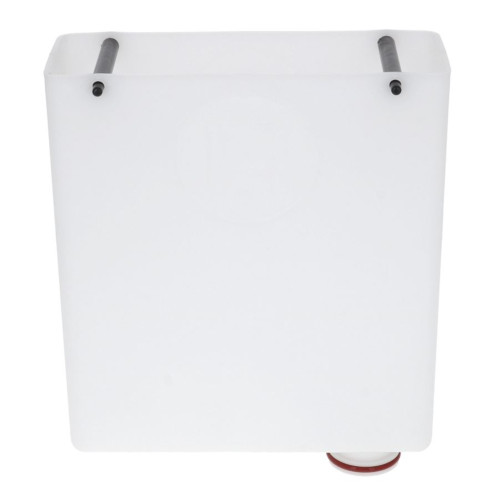 Water tank / container - base connection - 195mm x 75mm x 210mm - White Plastic - ROCKET - R899905145