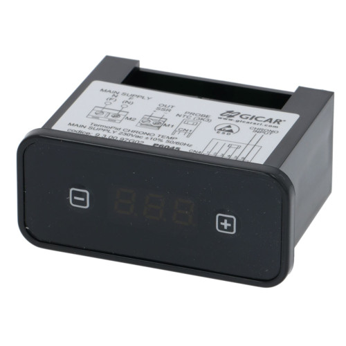 PID Digital Temperature Controller - BLACK BEZEL - 230VAC - GICAR 9.9.00.97G02 - PROFITEC P6045