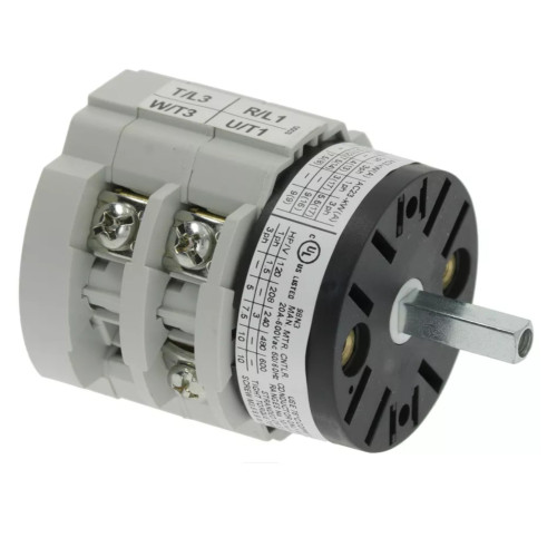 Rotary Switch 0-1 Position 20A 690V 5x5mm Square Pin - BREMAS CA0200003V