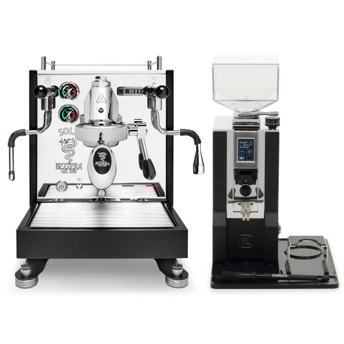 Bezzera Sole e61 PID 2L Espresso Coffee Machine - MATTE BLACK -  Eureka Oro Mignon XL Coffee Grinder - MATTE BLACK - Package Bezzera Sole e61 PID 2L Espresso Coffee Machine - MATTE BLACK -  Eureka Oro Mignon XL Coffee Grinder - MATTE BLACK - Package