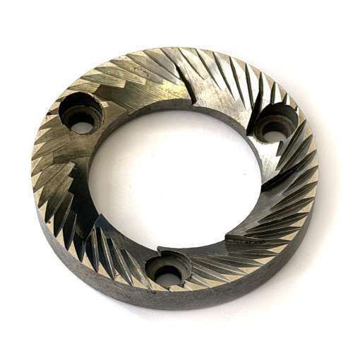 Coffee Grinder Blades or Burrs Flat 50mm - 50mm x 30mm x 7.5mm - RH DX CW 3 hole (Single) - MONZA - QUICKMILL AC05000MA