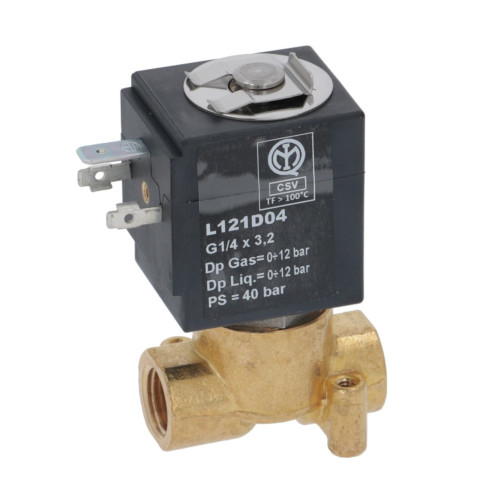 2 Way Solenoid Valve EPDM Seal 1/4 BSP FF Base 9W 230V - SIRAI L121D04 