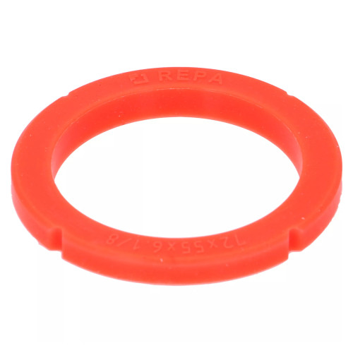 Brew Group Gasket Seal 72mm x 55mm x 8mm and 6.1mm - H 6.1 - External Slots or Grooves - Silicone - MARZOCCO H.3.007