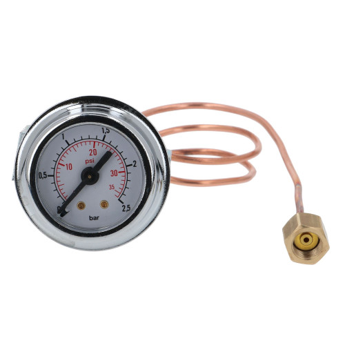 Boiler Pressure Gauge / Manometer 02.5 bar White Face OD 50mm