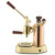La Pavoni Professional COPPER and GOLDEN 1.6L Lever Espresso Coffee Machine - WOOD Handles - PRG