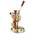La Pavoni Professional COPPER and GOLDEN 1.6L Lever Espresso Coffee Machine - WOOD Handles - PRG