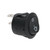 Black Circular SPST Switch - "COFFEE" - Hole 21mm - 250V 10A