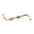 Water tap feed tube / pipe - 1/4" BSPM - 1/4" BSPM - ROCKET C229900397 / ECM P1903 / PROFITEC P1903