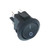 Black Circular DPST Switch - "I" "O" - Hole 21mm - 250V 10A