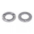 Coffee Grinder Blades or Burrs Flat 98mm - 98mm x 54mm x 9mm - LH SX CCW 3 hole (Pair) - EK43 - Genuine - MAHLKÖNIG 703804
