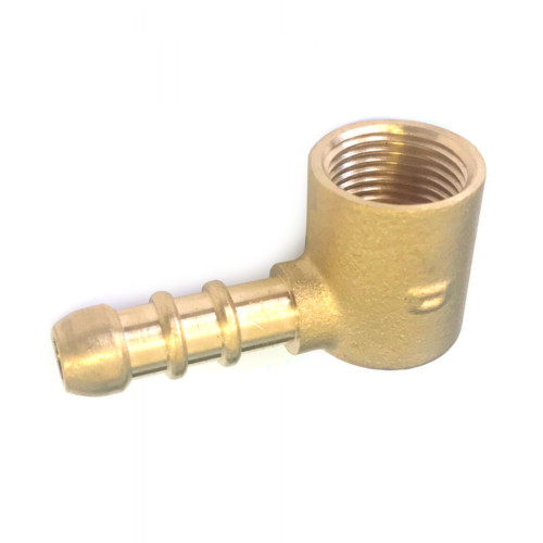 Fitting LShaped 3/8" BSPF barbed 10 mm Brass drip tray drain