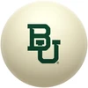 Baylor Bears cue ball featuring the interlocking BU logo in Baylor green on a classic ivory-colored billiard ball, displayed individually on a white background.
