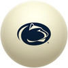 Penn State Nittany Lions cue ball featuring the iconic navy blue Nittany Lion logo on a classic ivory-colored billiard ball, displayed individually on a white background.